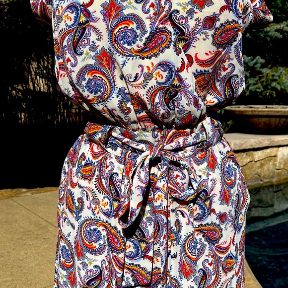 NWT DR2 by Daniel Rainn Paisley Dress - Picture 7 of 9